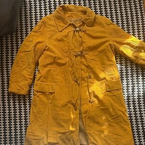 Women's Mustard Corduroy Coat